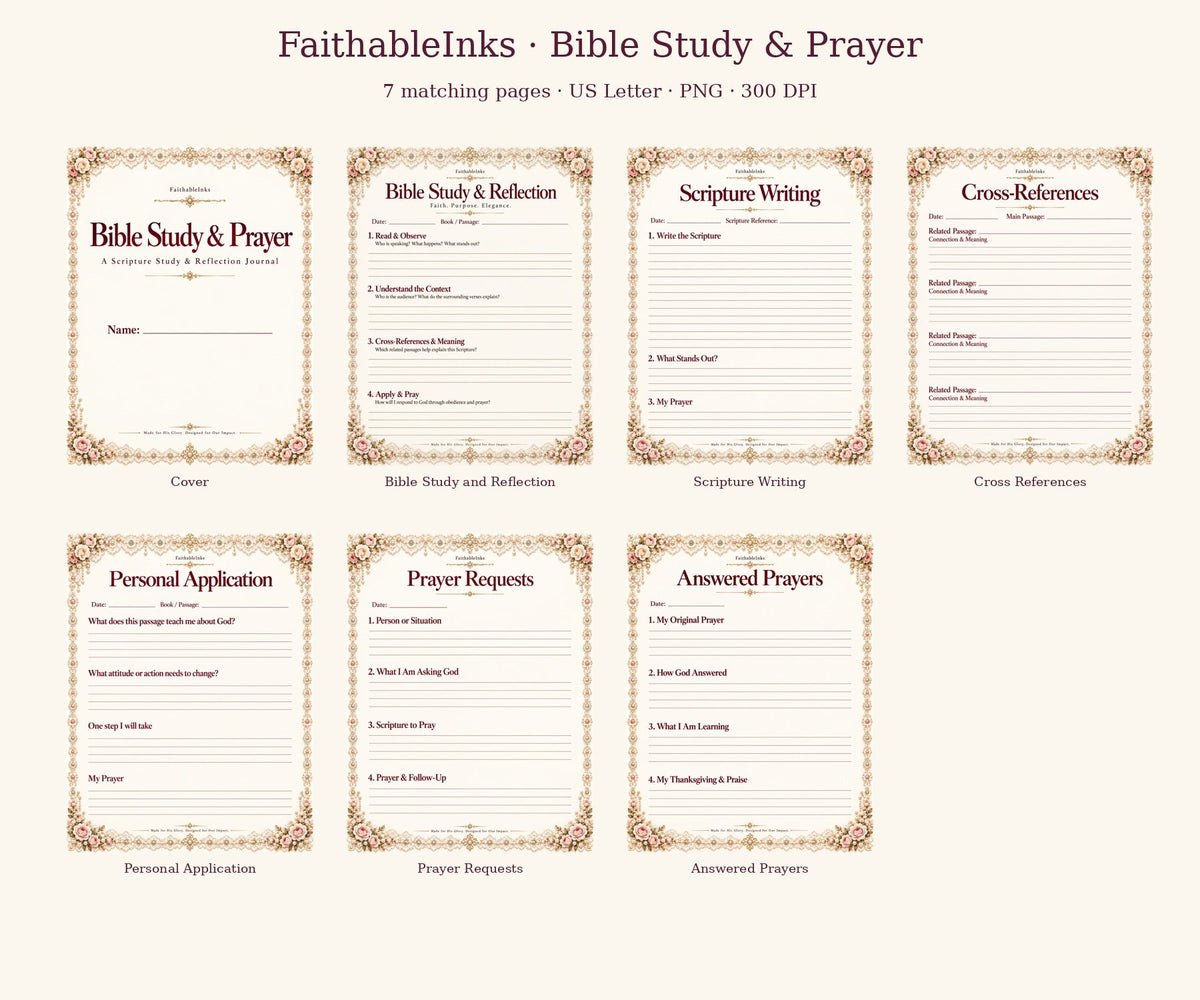 Create Your Own Bible Study Binder + Free 7-Page Printable Kit