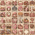 Pink cowgirl boots and hats, country cottages, a horse, guitar, quilts and romantic floral details.